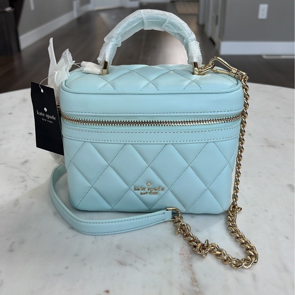 NWT Kate Spade Carey Trunk Crossbody HTF Turquoise!